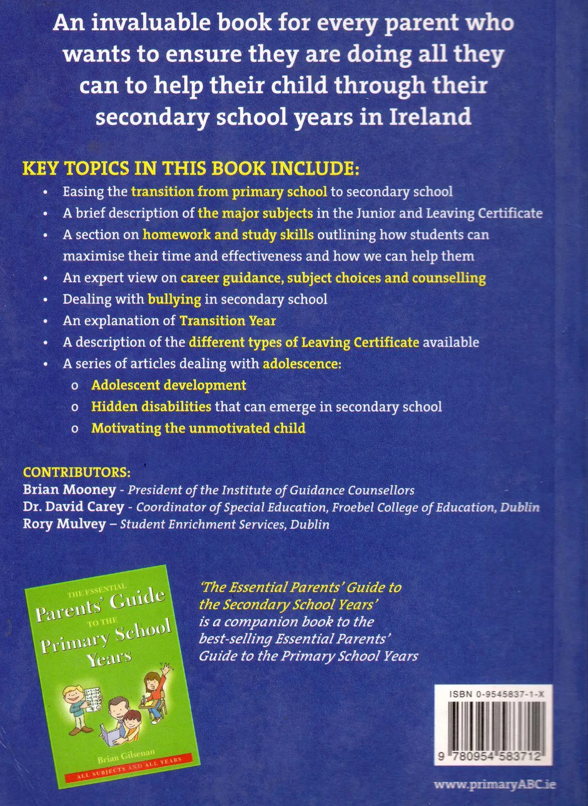 ■ The Essential Parents Guide To The Secondary School Years