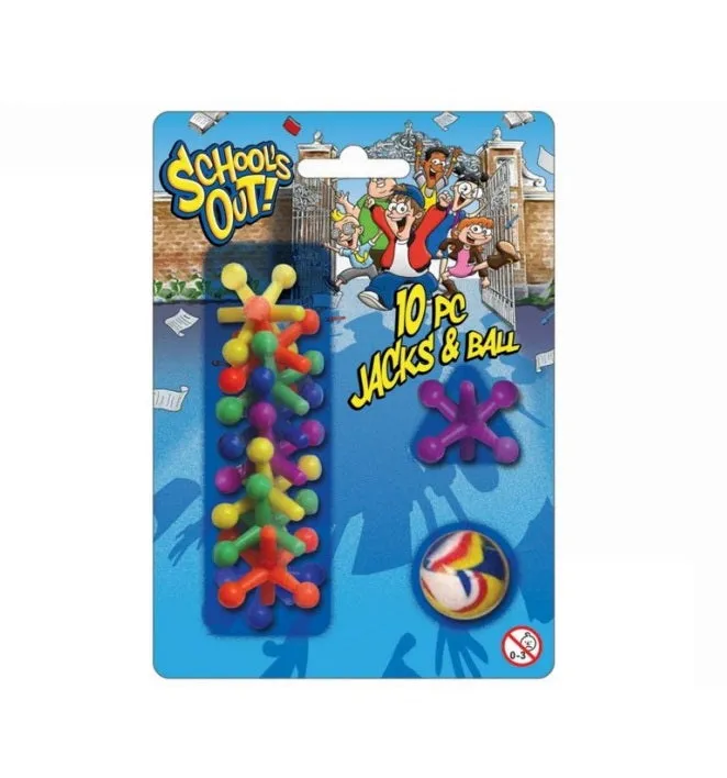 12 Pack of 10 Piece Jax and Ball Game