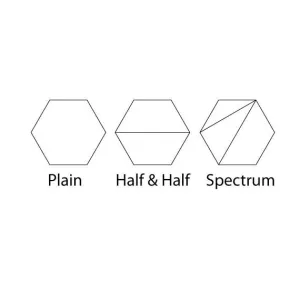 13mm Bamboo Hexagons  - 10 Pairs
