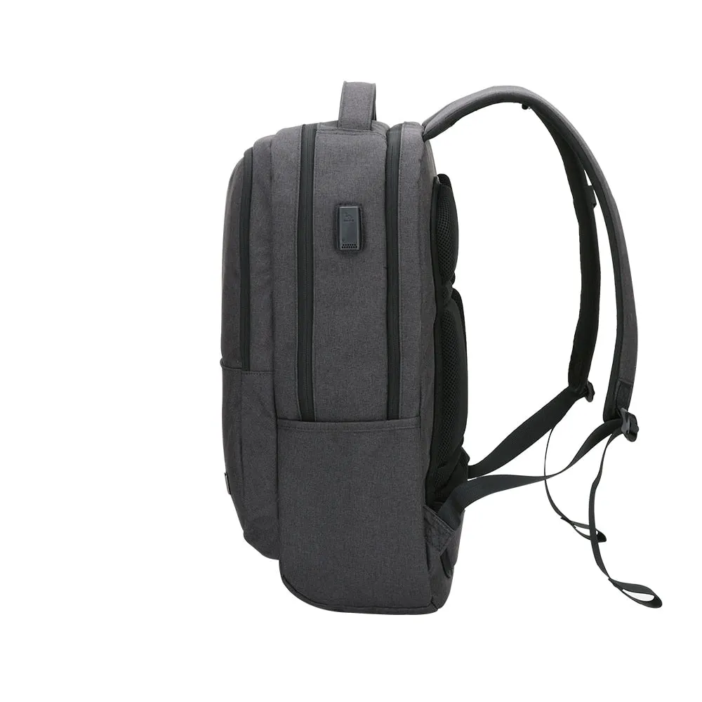 17 inches Laptop Bag Business Backpack with USB Charging Port, One Size