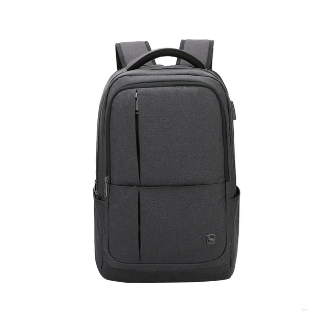 17 inches Laptop Bag Business Backpack with USB Charging Port, One Size