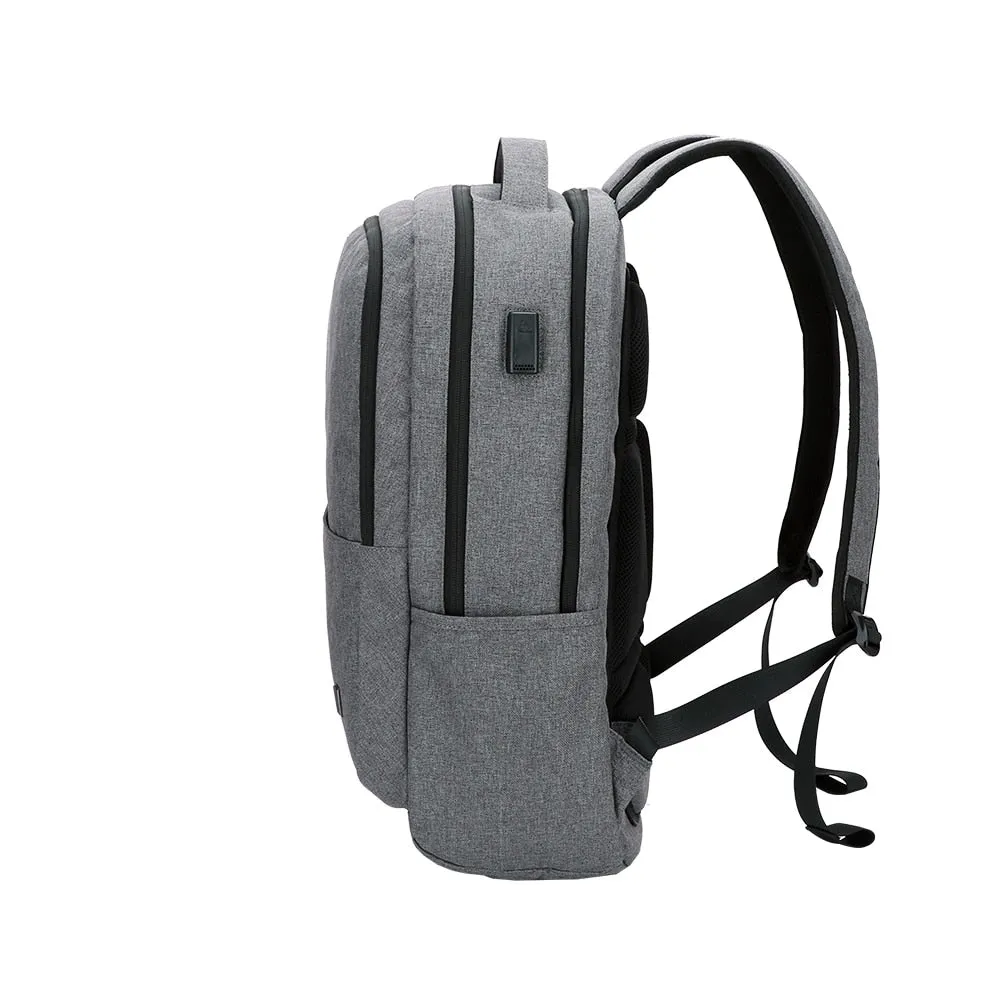 17 inches Laptop Bag Business Backpack with USB Charging Port, One Size