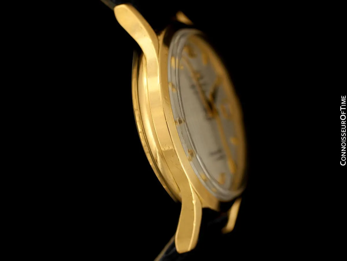 1950's Movado "Kingmatic Calendar" Vintage Mens Automatic Watch - 18K Gold with Box