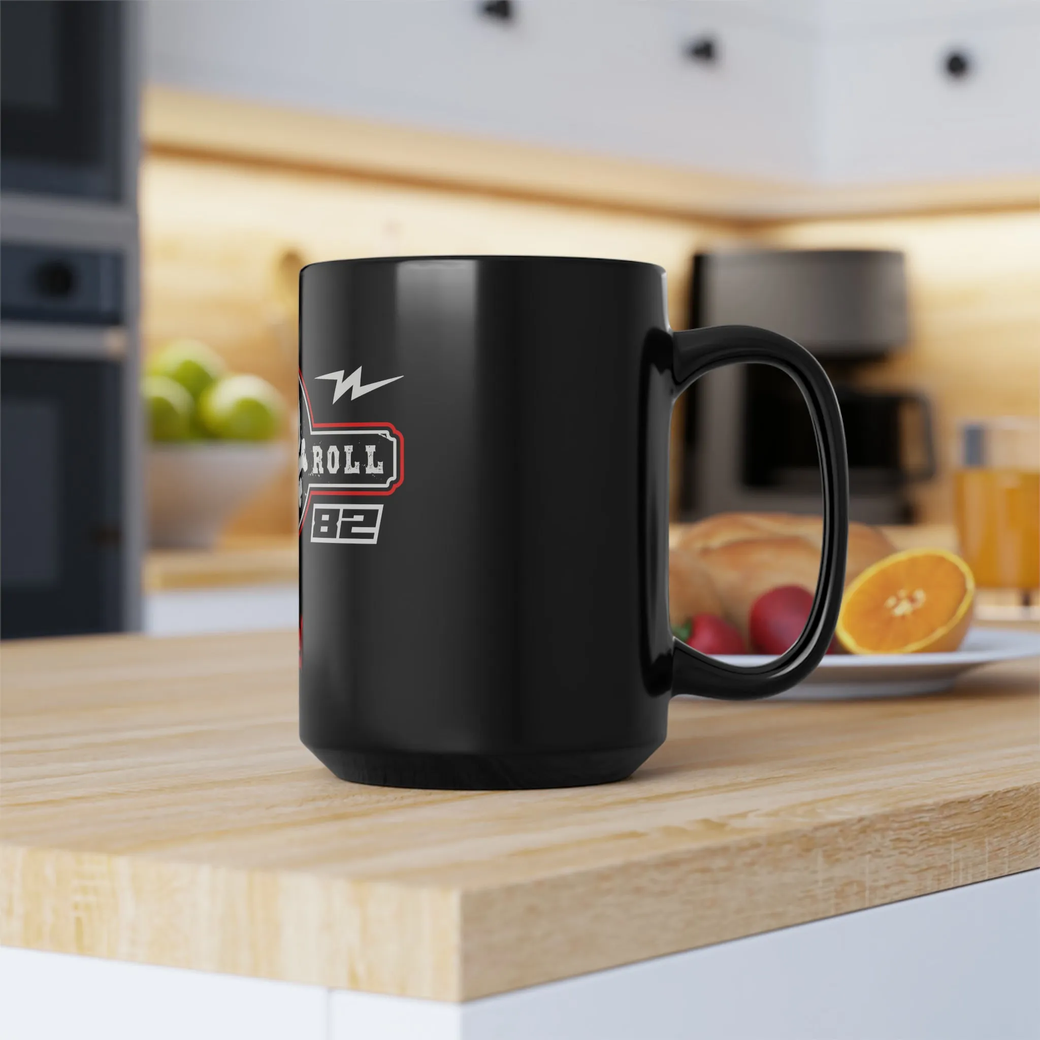 1982 Rock N Roll /Black Mug, 15oz