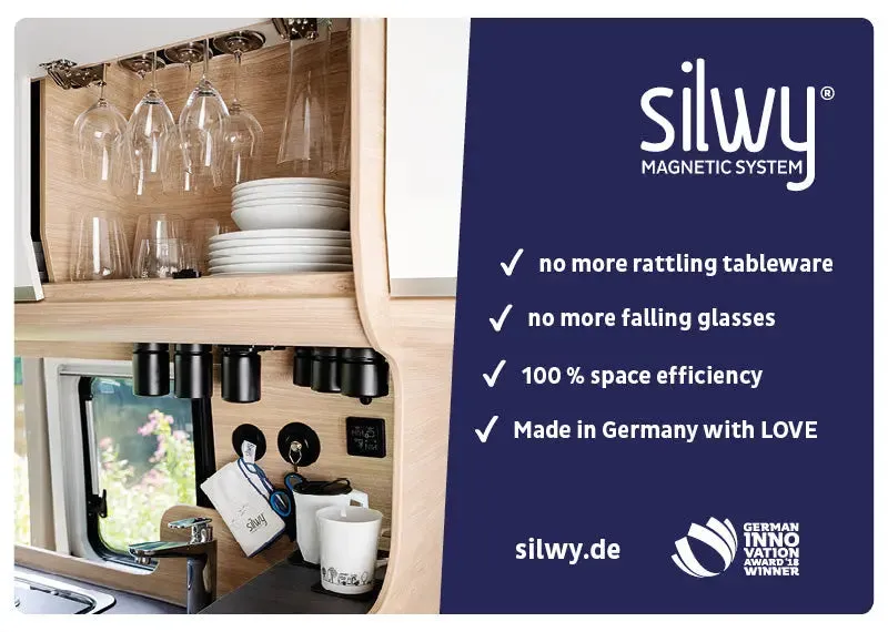 2 x Magnetic Drinking Cup Triple Lui Blue By Silwy
