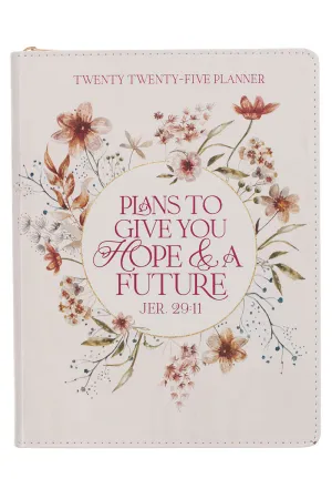 2025 Hope & A Future Pink Zippered 18 Month Daily Planner