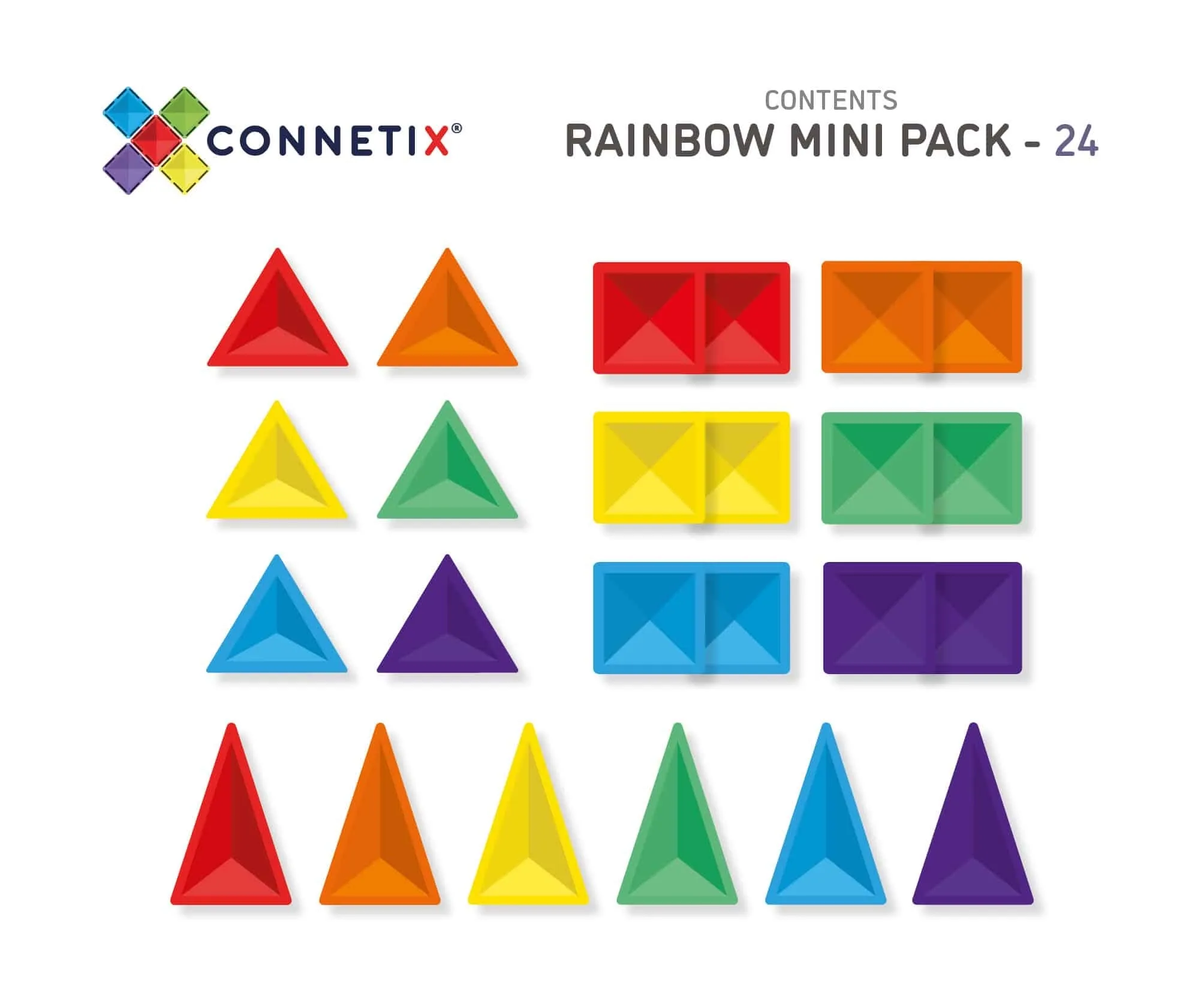 24 Piece Mini Pack Rainbow - 3 