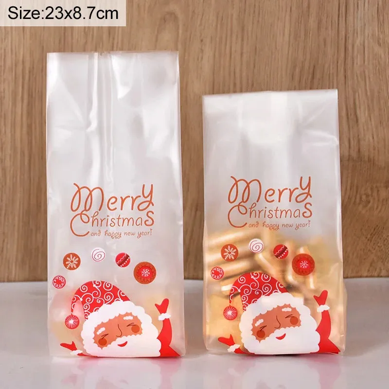 25/50pcs Snowman Cookie & Candy Gift Bags