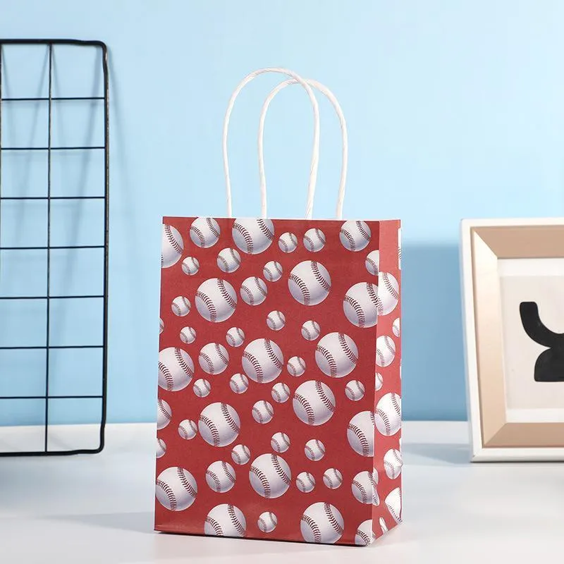 30PCS Fashion Ball Kraft Paper Gift Bag Festivals gift tote bag Party Favor Bag