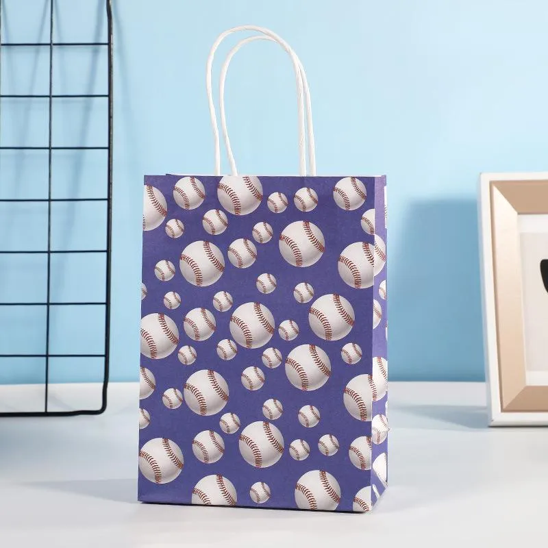 30PCS Fashion Ball Kraft Paper Gift Bag Festivals gift tote bag Party Favor Bag