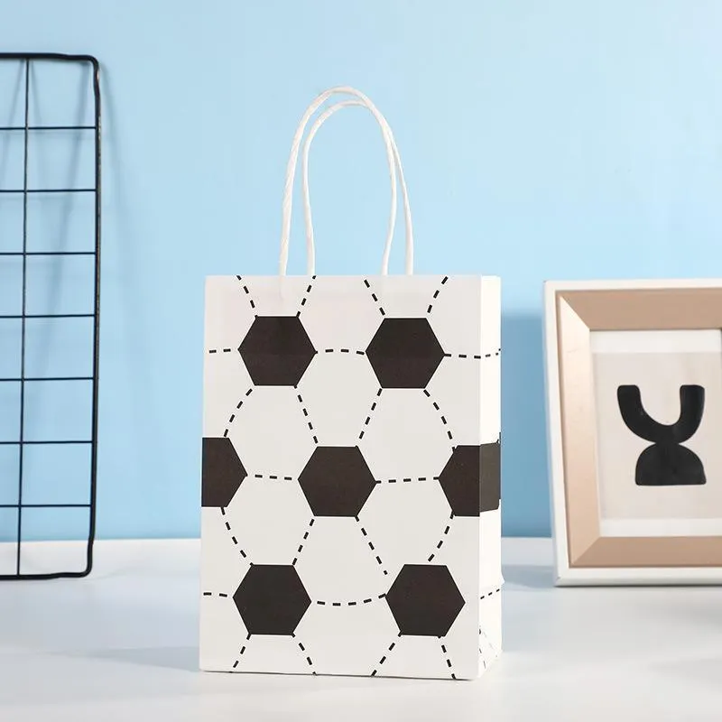 30PCS Fashion Ball Kraft Paper Gift Bag Festivals gift tote bag Party Favor Bag