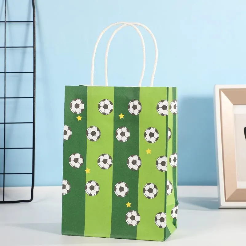 30PCS Fashion Ball Kraft Paper Gift Bag Festivals gift tote bag Party Favor Bag