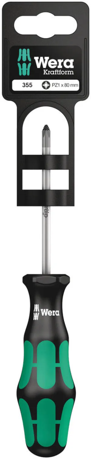 355 PZ SB Screwdriver for Pozidriv screws, PZ 1 x 80 mm