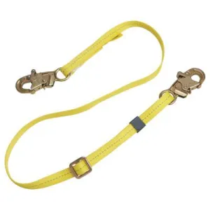 3M™ Nano-Lok Web Adjustable Restraint Lanyards, 6 ft, Self-Locking Snap Hook, 1 Leg, 1231075