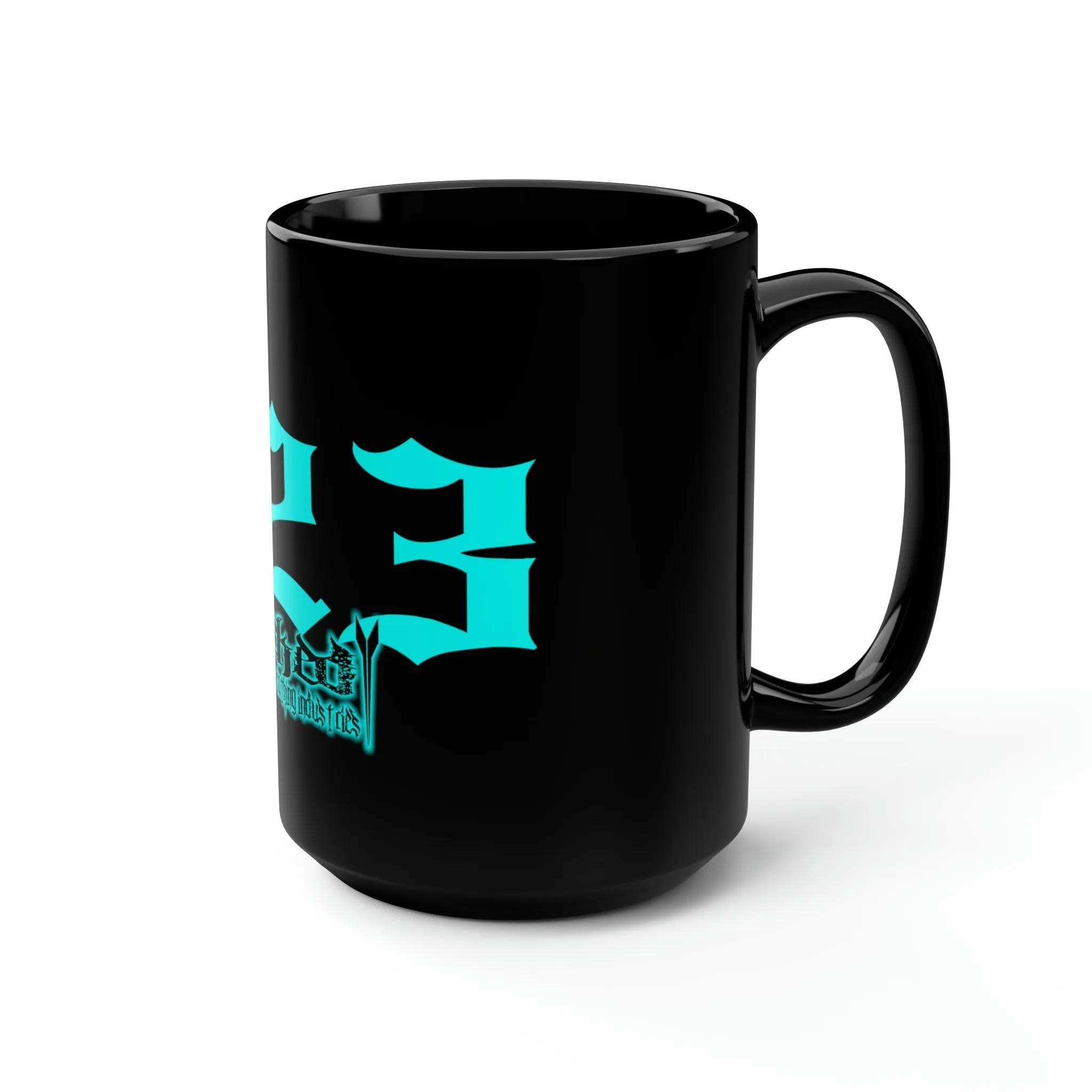 423 Teal/Black Mug, 15oz