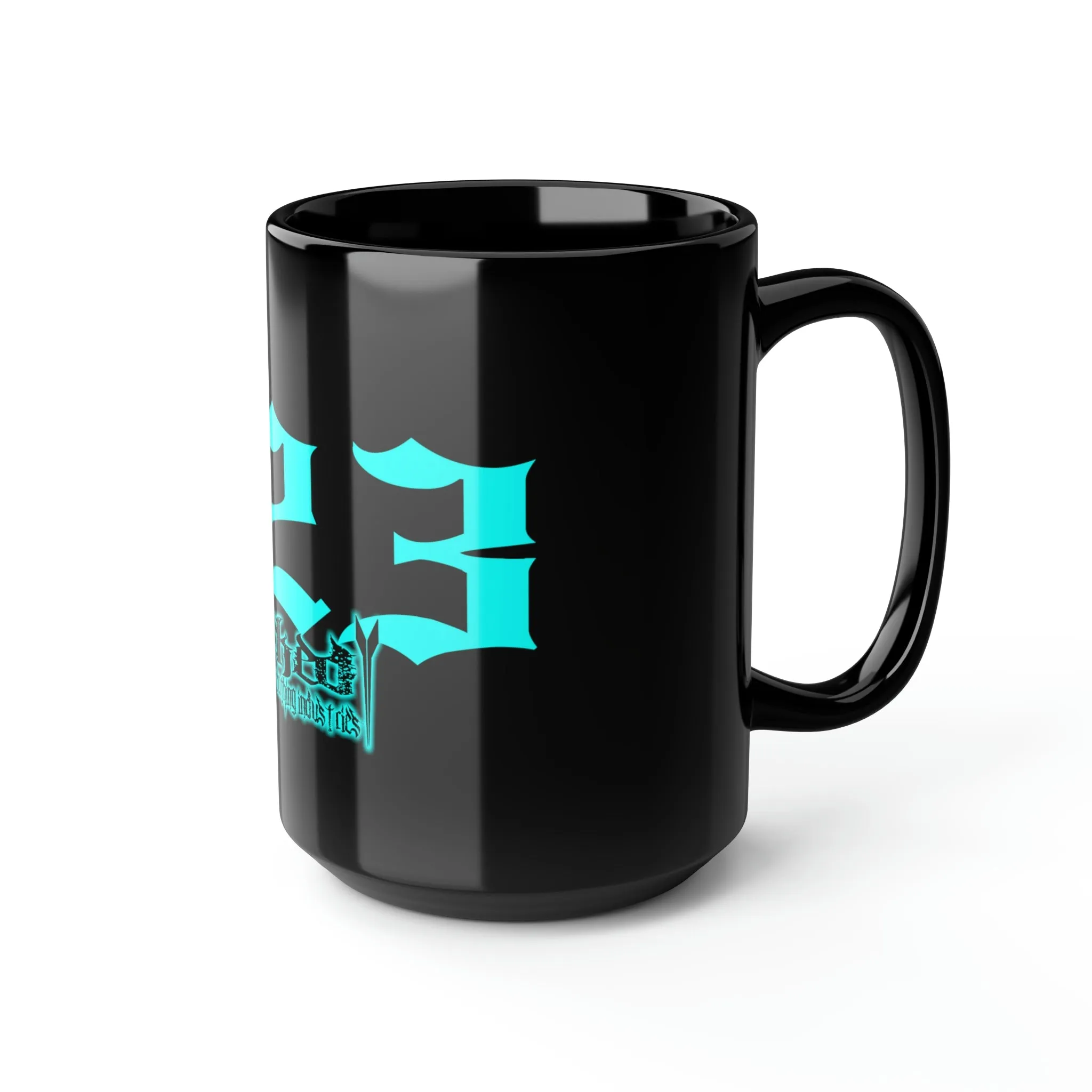 423 Teal/Black Mug, 15oz