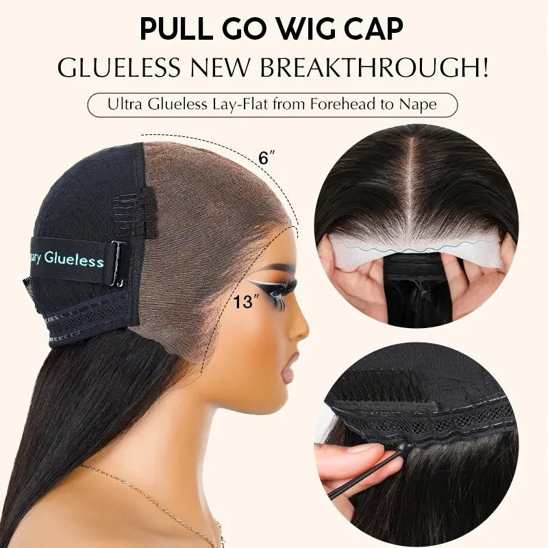 613 Blonde Body Wave Pull Go 13x6 Full Pre-Cut Glueless Lace Front Wig Brazilian Human Hair