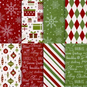 64 Sheets Christmas Tissue Paper Vintage Snowflake Gift Wrapping Paper 14" X 20"