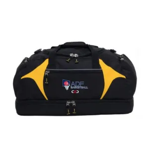 ADF Basketball Overnight Bag Black Yellow