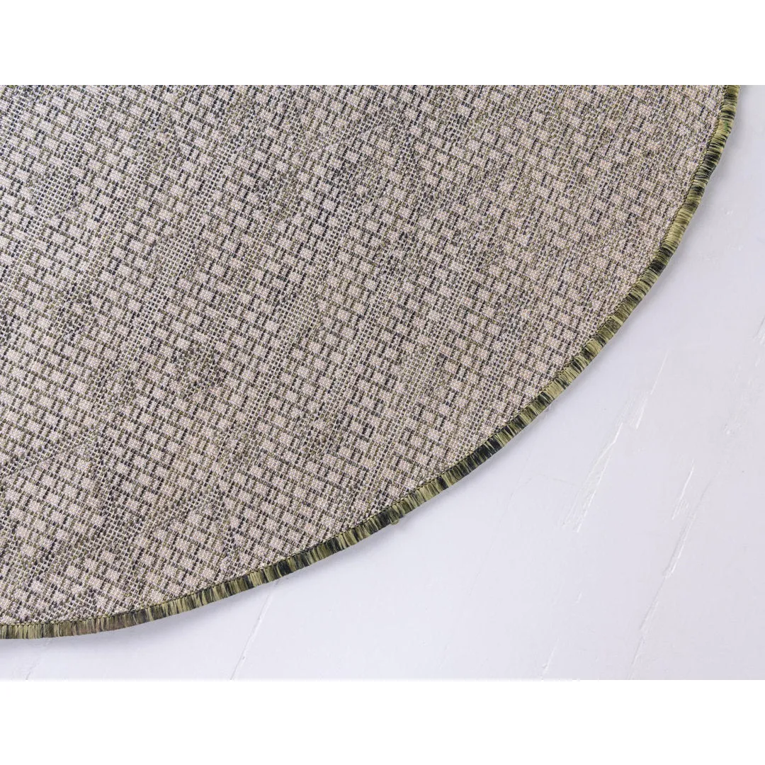 Adley Southwestern Green/Beige Indoor/Outdoor Area Rug Gracie Oaks Rug Size: Oval 5'3" x 8'