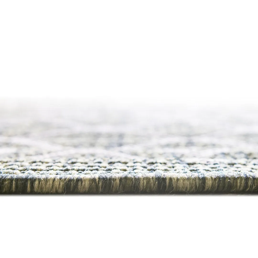 Adley Southwestern Green/Beige Indoor/Outdoor Area Rug Gracie Oaks Rug Size: Oval 5'3" x 8'