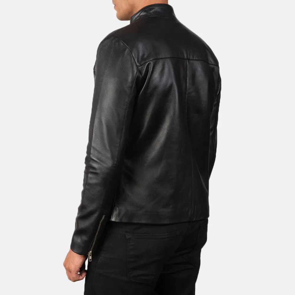 Adore Black Leather Biker Jacket