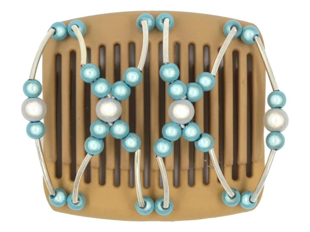 African Butterfly Chameleon Hair Comb - Beada Tube Blonde 22