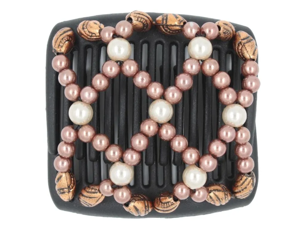 African Butterfly Chameleon Hair Comb - Ndalena Black 50