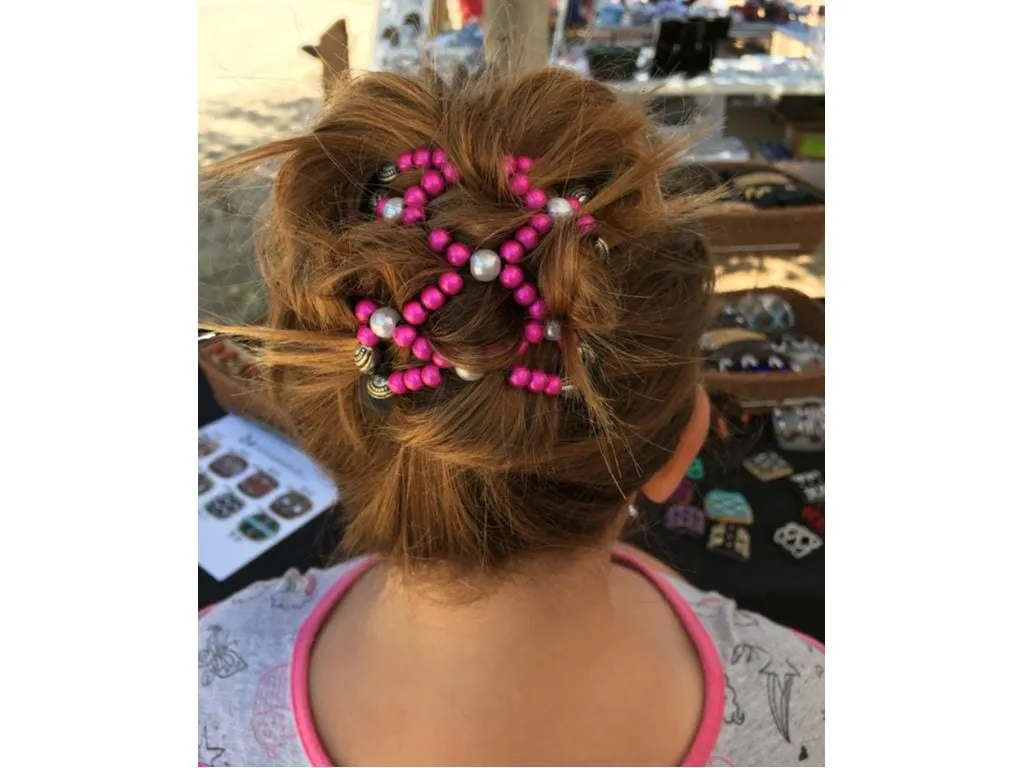 African Butterfly Chameleon Hair Comb - Ndalena Blonde 30