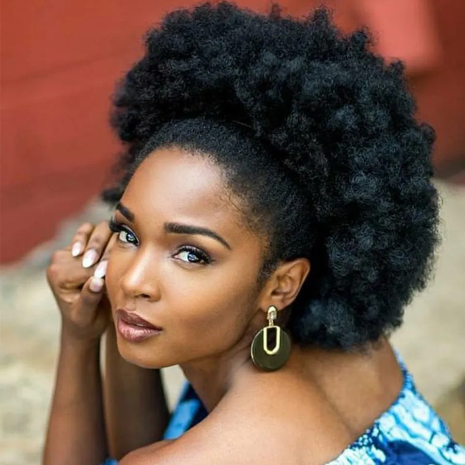 Afro Puff Drawstring Ponytail (10 inch 100% Human Hair)