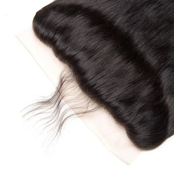 Alipop Hair Full Straight Hair 3 Bundles with Frontal 100% Unprocessed Virgin Hair Natural Color