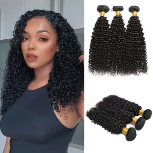 Alipop Hair Kinky Curly Bundle Human Hair Bundle Full Hair Weaving 3 Bundles Curly Bundle