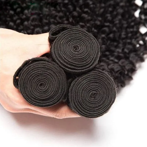 Alipop Hair Kinky Curly Bundle Human Hair Bundle Full Hair Weaving 3 Bundles Curly Bundle