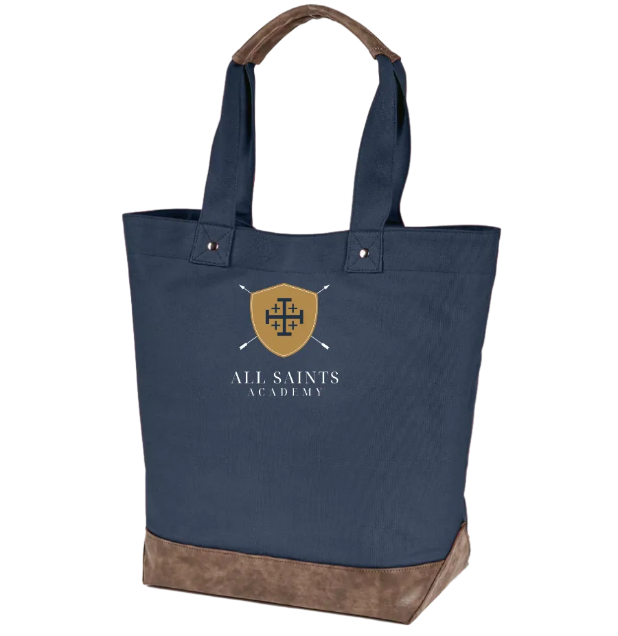 All Saints Logo Tote Deep Navy / Brown (AP1921)