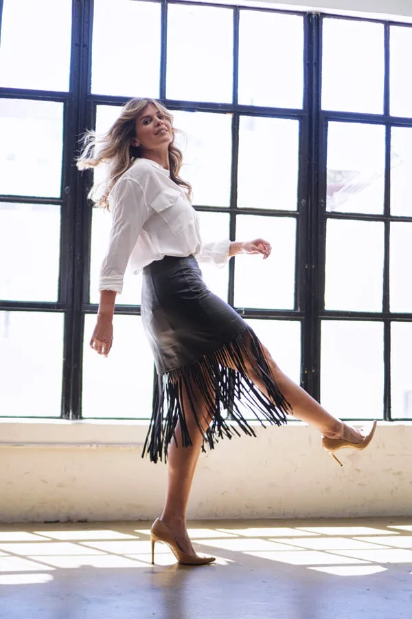 AMAIA FRINGE SKIRT