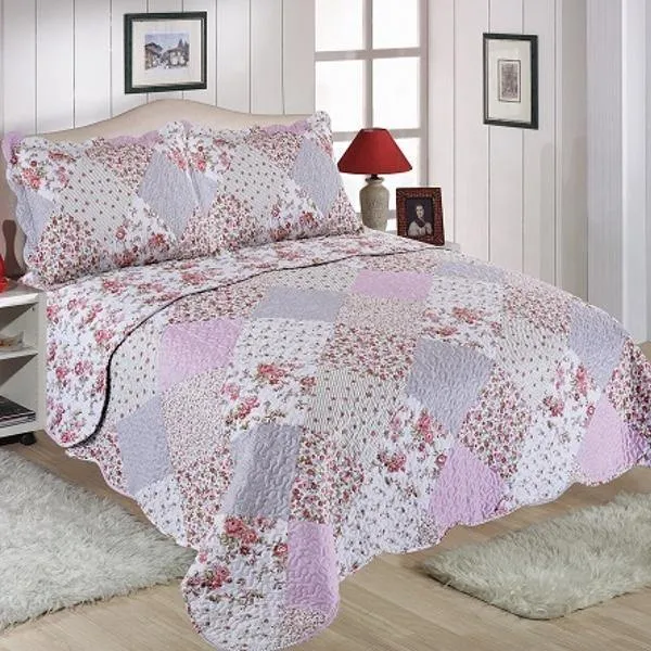 Amelia Quilted Patchwork Bedspread