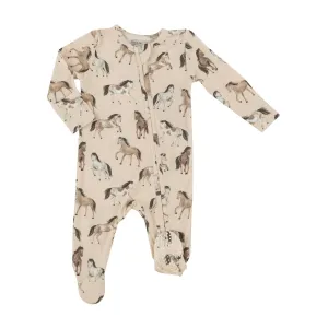 ANGEL DEAR- 2 WAY ZIPPER FOOTIE - HORSES