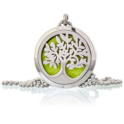 Aromatherapy Necklace - Tree of Life- Oil Diffuser 30mm