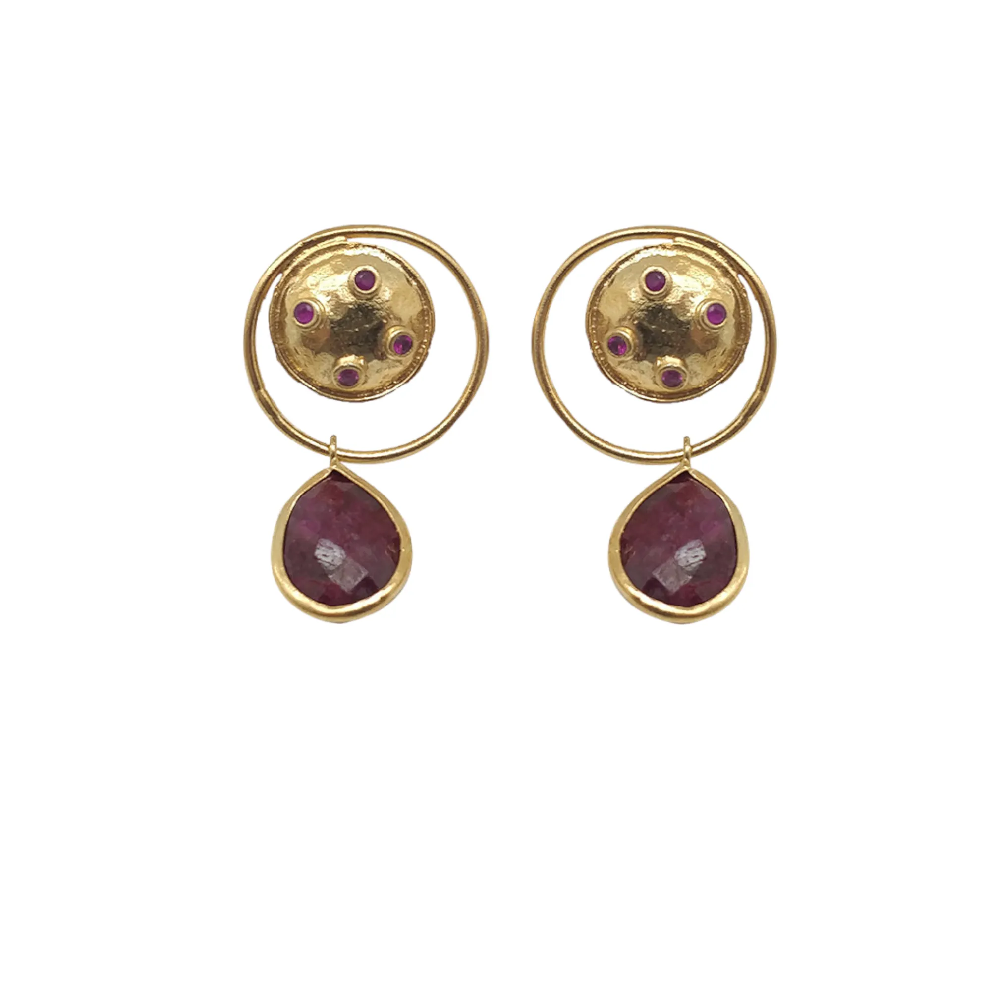 Aurora Planet Gold Earrings
