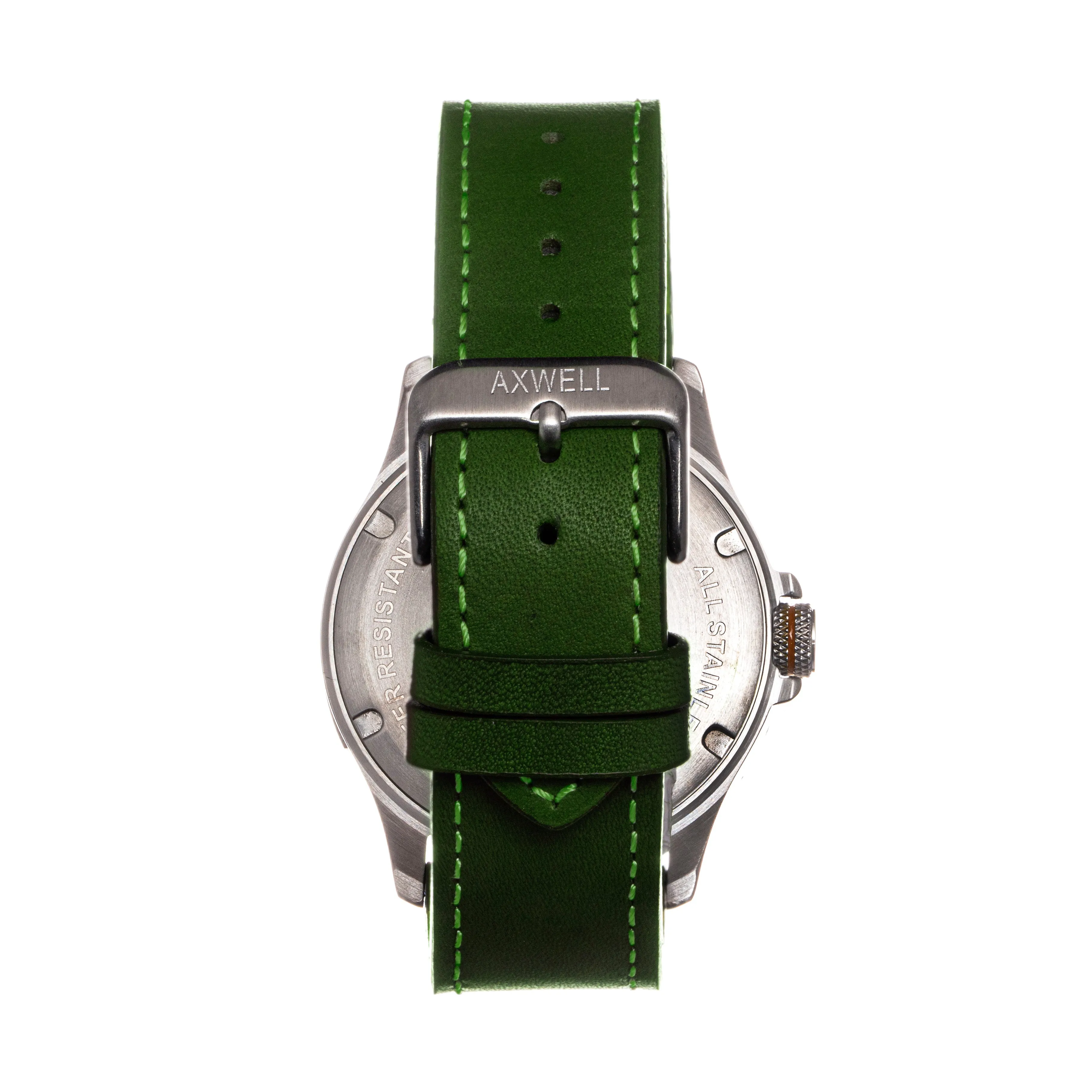 Axwell Blazer Leather Strap Watch