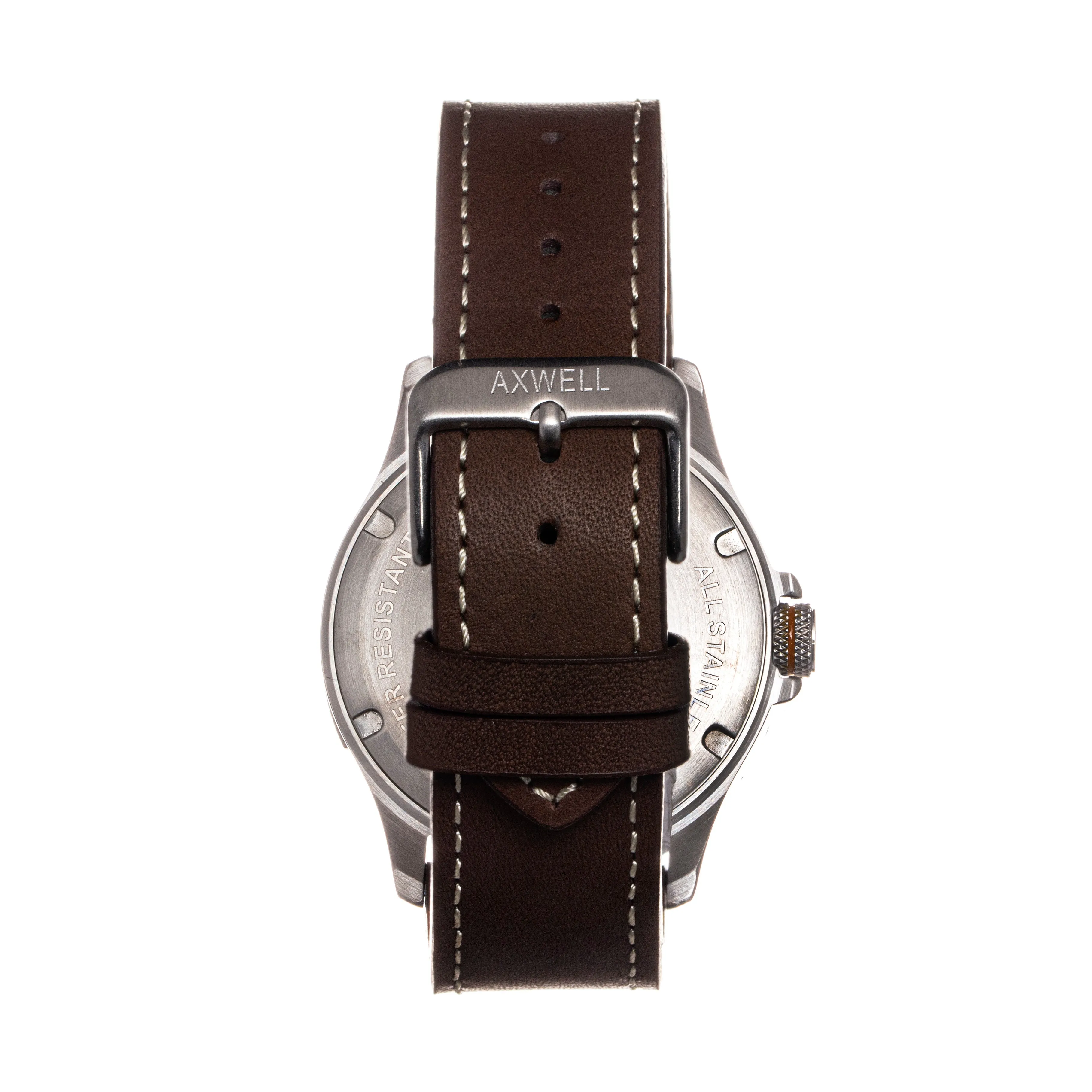 Axwell Blazer Leather Strap Watch