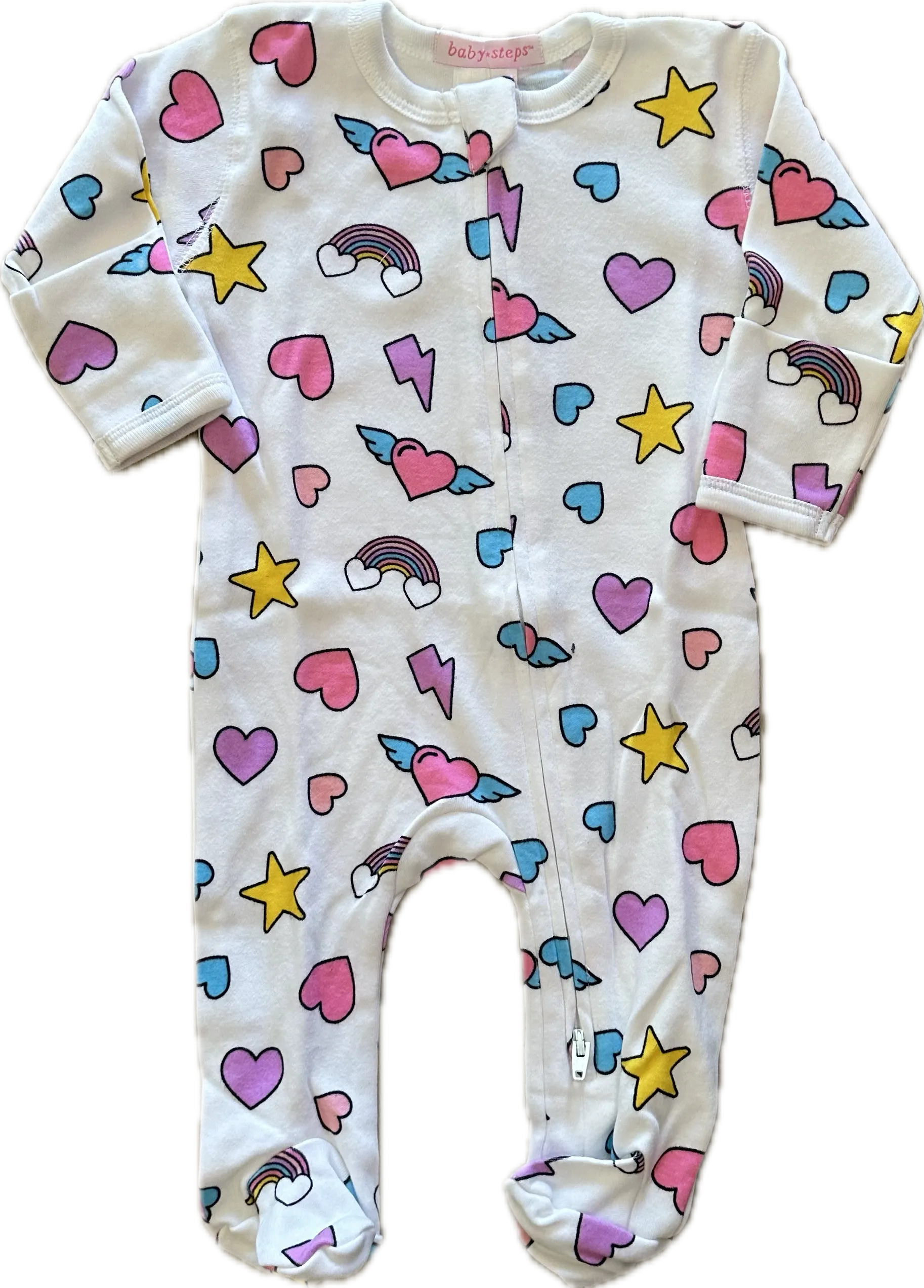 Baby Steps- Rainbow Footie