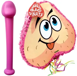 Bachelorette Pecker Bat &amp; Balls Pinata