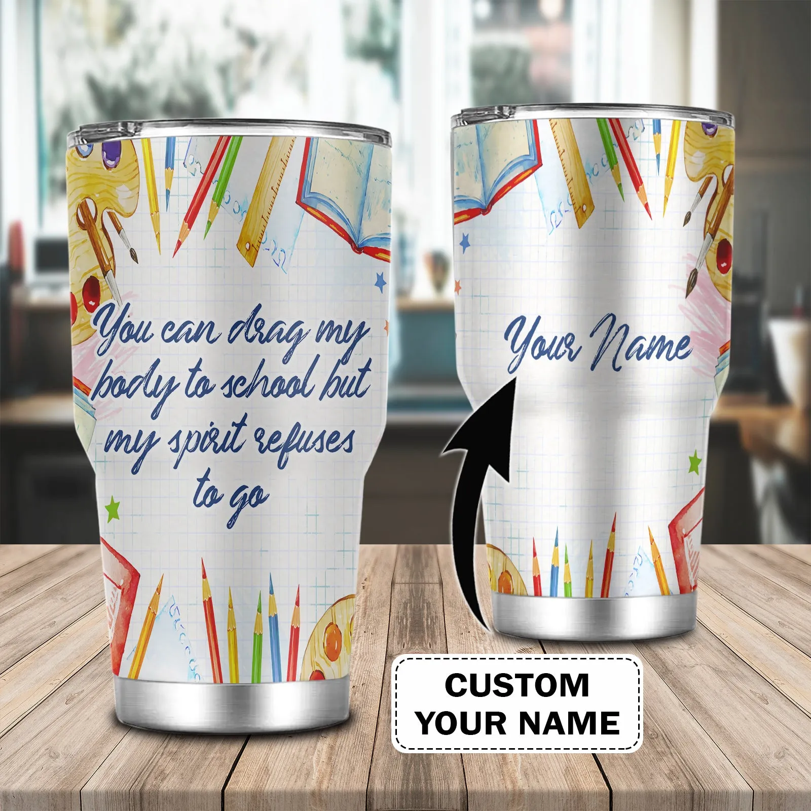 Back To School 1 - Custom Tumbler