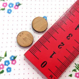 Bamboo Spot Cabochons - 10 Pairs
