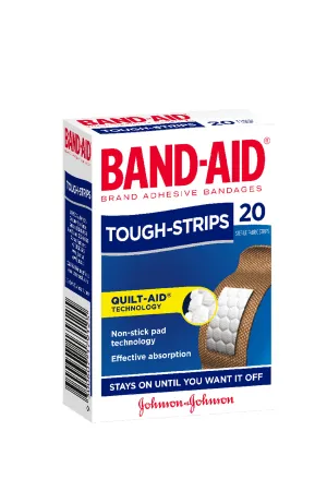 BANDAID Tough Strips Regular 20