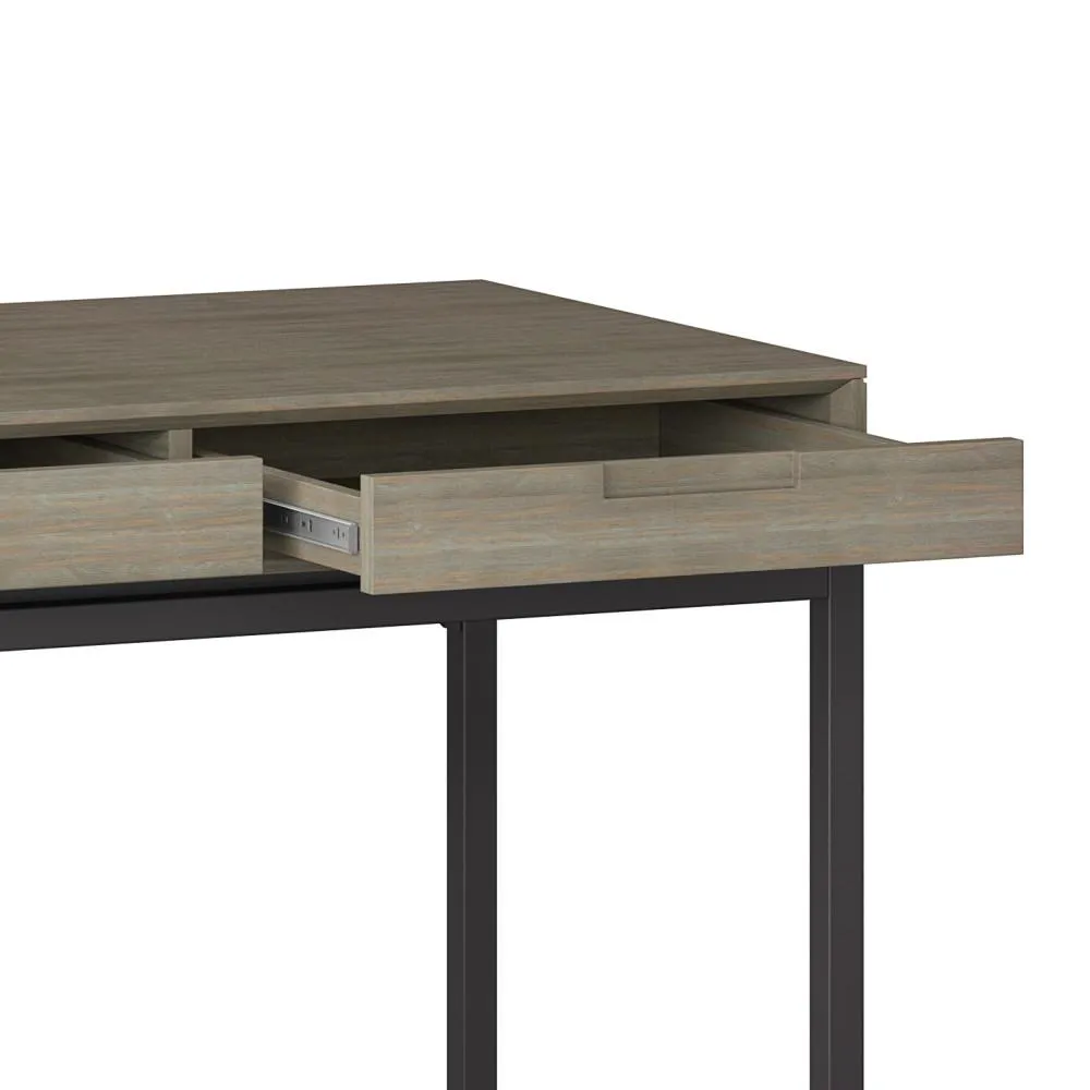 Banting Mid Century Wide Desk in Rubberwood