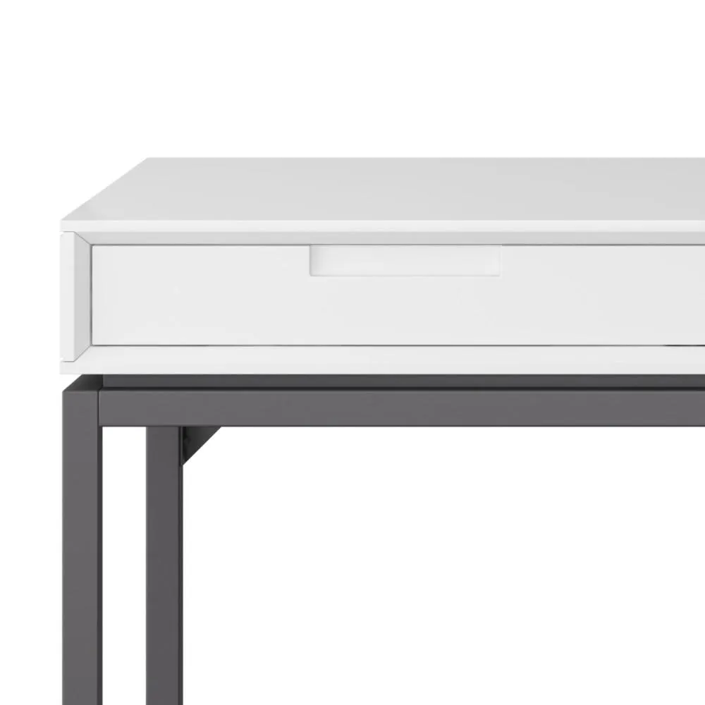 Banting Mid Century Wide Desk in Rubberwood