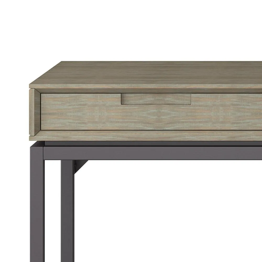 Banting Mid Century Wide Desk in Rubberwood