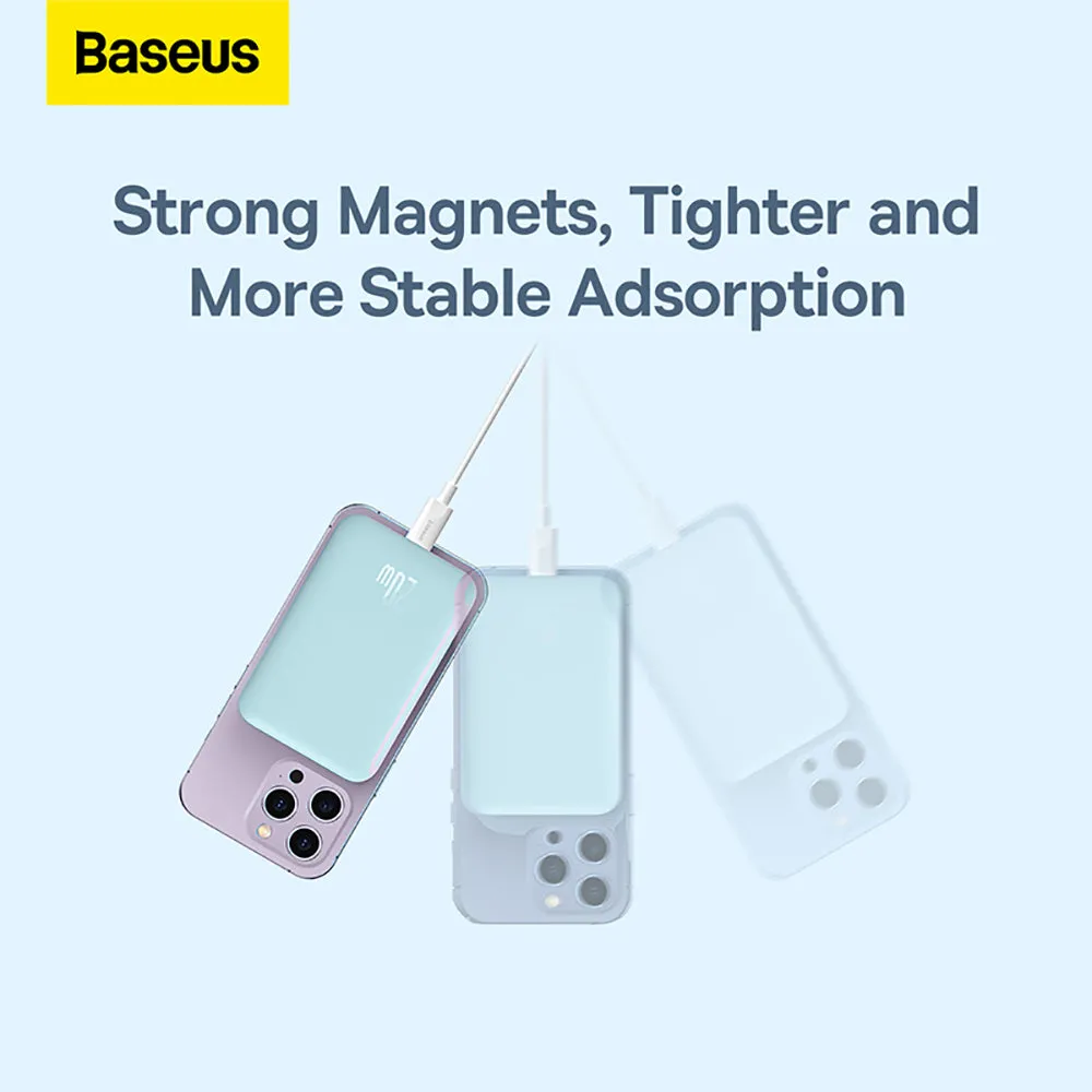 Baseus Magnetic Mini Air Wireless Fast Charging Power Bank 6000mAh 20W - Starry Blue